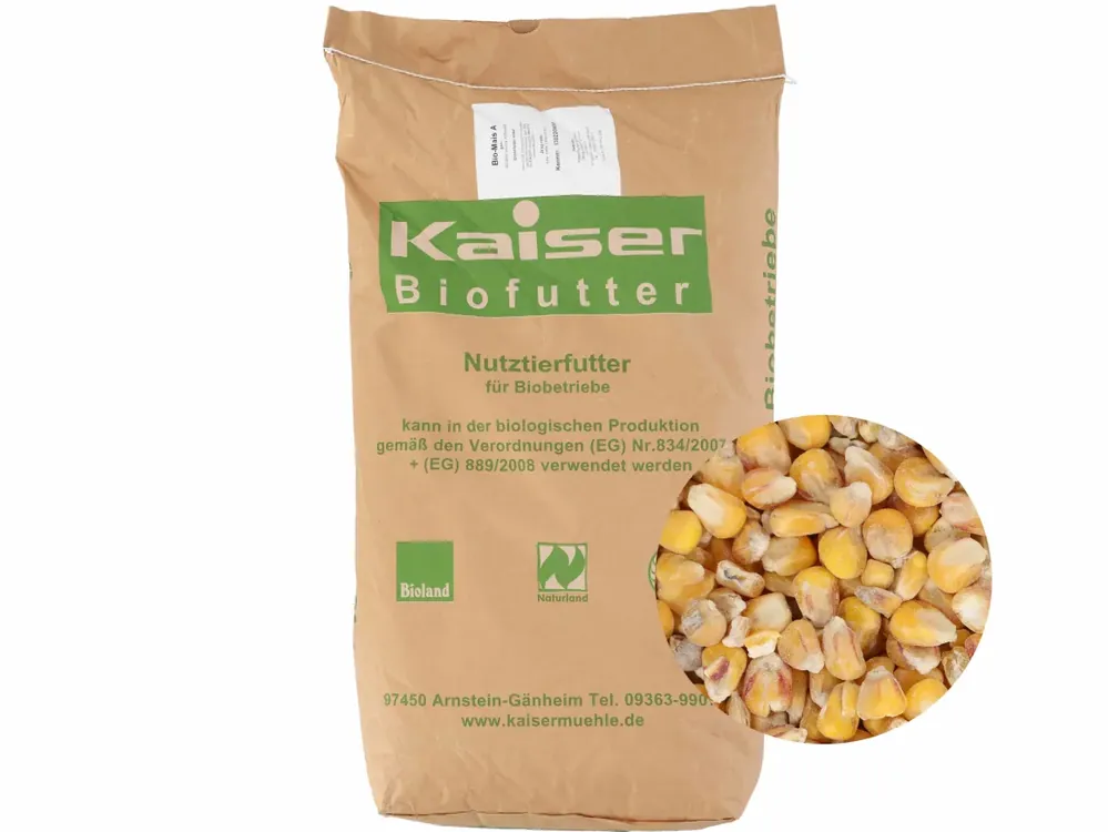 Sale Kaiser Bio-Mais A (anerkannte Ware) naturbelassener Futtermais in Bio-Qualität