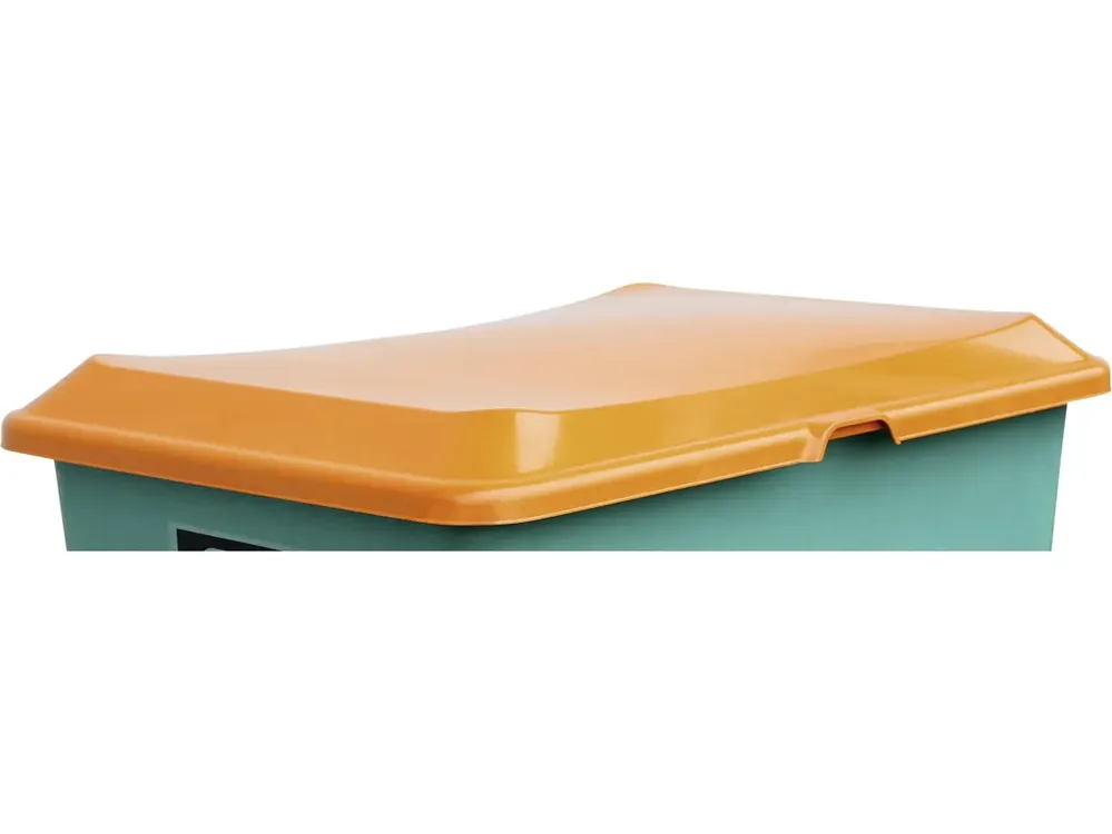 Geprüft Cemo Deckel für Transportbehälter unterfahrbar, orange