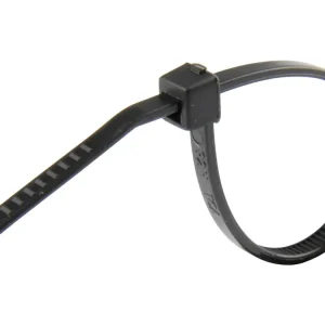 Herth + Buss Kabelbinder schwarz, 100 St., Verzahnung innen, witterungsbeständig Preiswert