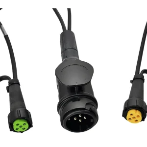 TRAILER POOL Adapterkabel 13-polig Fahrzeug/2 x 5-polig Bajonett; 2 x DC je 0,1 m für Rückleuchte Aspöck®, Jokon Direktkauf