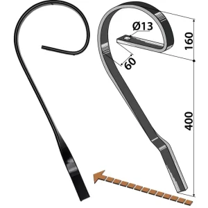 Letzte Chance Industriehof® Schleppzinken 560 x 10 mm für Köckerling Vario