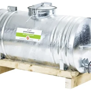 Angebot Growi® Wasserfass "BR" Stahl, feuerverzinkt, mit Holzkufen