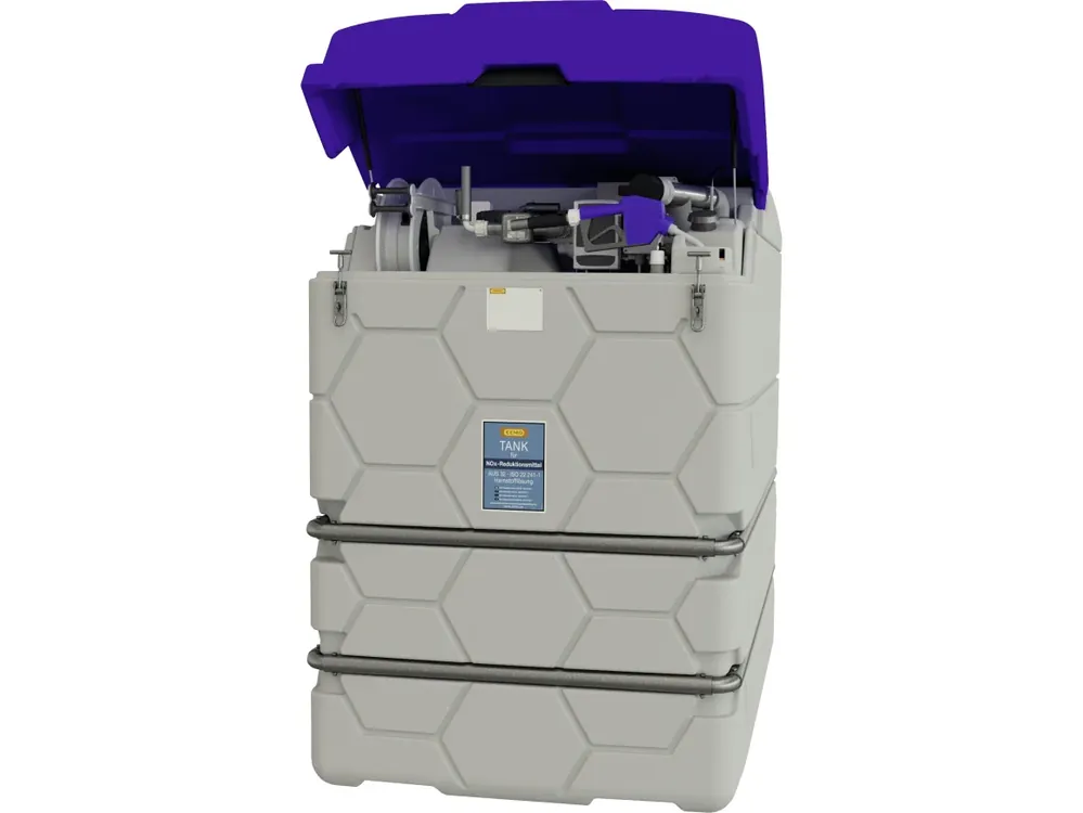 Preisreduziert Cemo Tankanlage "Cube AdBlue® Outdoor Premium" für AdBlue®, stationär, 230 V-Pumpe, mit Deckel und Heizlüfter