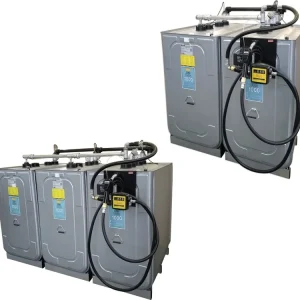 Echt Cemo Tankanlage "Uni" für Diesel; RME, stationär, 230 V-Pumpe, stationär, mit 1.000 Liter-Tanks