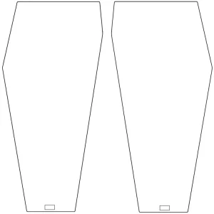 Frontscheibe klar, unten links/rechts, für Traktor Deutz-Fahr DX 3, Agroprima, Agroxtra Knallerangebot