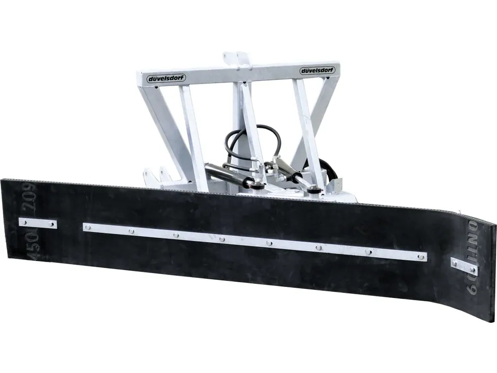 Sonderangebot Düvelsdorf Gummischieber 2,60 m, Euro-Aufnahme/3-Punkt/Gabelzinken, hydraulisch schwenkbar