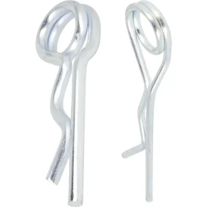 Neuheit Federstecker doppelt gebogen, verzinkt für Wellen-Ø 8 – 40 mm