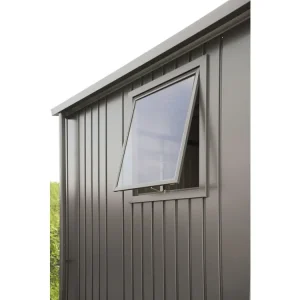 Top-Seller Biohort Seitenwand mit Seitenfenster für Gerätehaus Europa dunkelgrau; metallic