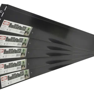 Preisknaller bellissa VK-Set Rasenkante Metall anthrazit 118 x 12,5 cm bestehend aus 5-20 Stck. a. 118 cm, Nutzlänge 5,75-23 m
