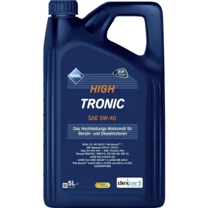Aral HighTronic 5W-40 SAE 5W-40 Motoröl, Leichtlauföl, High Performer, PKW, SAE 5W-40 Aktuell