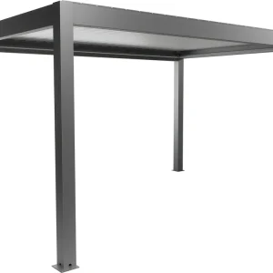 biohort® Pergola quarzgrau-metallic, Lamellendach silber-metallic Neue Ware