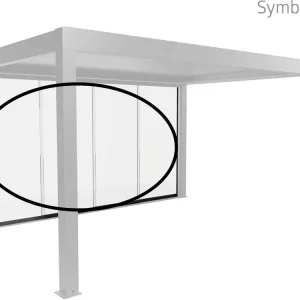 Finale Aktion biohort® Glasschiebewand für biohort® Pergola
