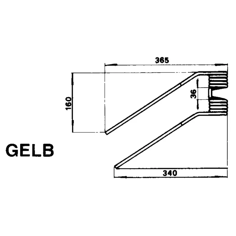 Begrenztes Angebot Kreiselheuerzinke Heurebell gelb