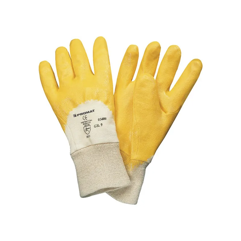 Must-Have Arbeitsandschuh Lippe gelb Nitrilbeschichtung EN 388 Kategorie II Gr.10