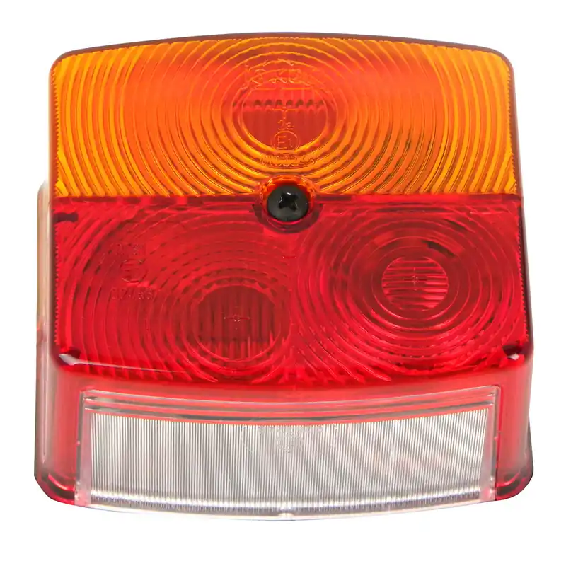 Sale Ersatzglas gelb/rot 95x85mm links. mit Kennzeichenbeleuchtung