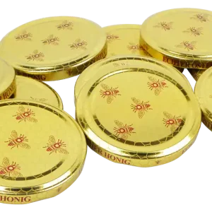 Schraubverschluss Wabe Gold 10 Stück Pkg. 70 mm Markenware