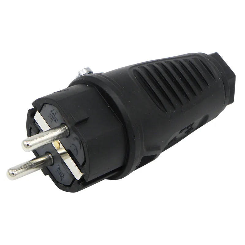 Begrenztes Angebot Weingärtner Schukostecker Vollgummi 2-polig