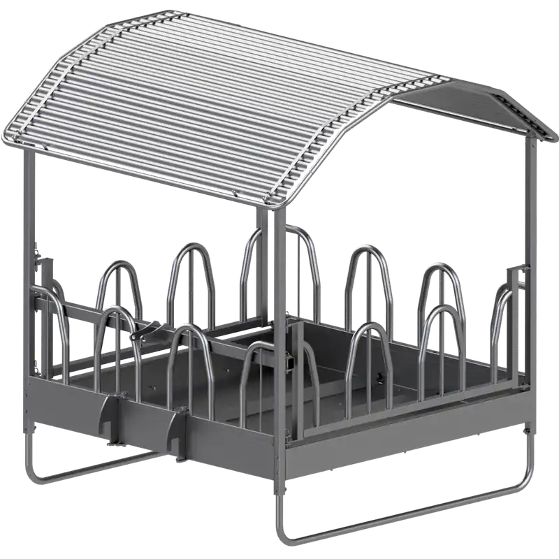 KERBL Viereckraufe mit Palisadenfressgitter Top-Seller