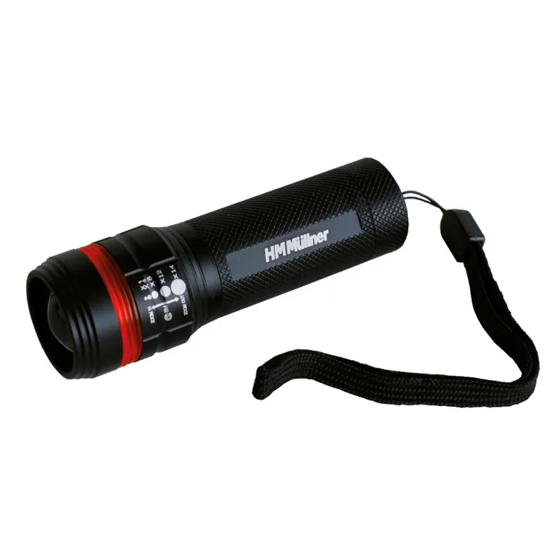 HM MÜLLNER Stabtaschenlampe mit Zoom LED Sichere Zahlung