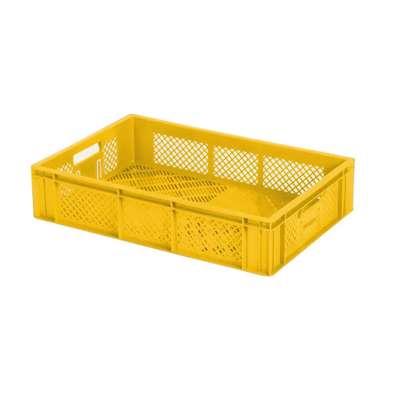Preis Gesenkt Obstkiste 4-er Set 60x40x17cm SilverFox gelb