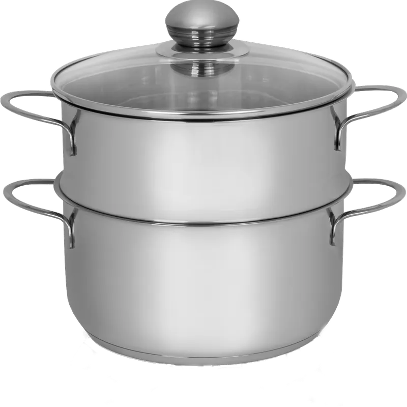 Kartoffeldämpfer Edelstahl mit Glasdeckel 3l Angebot