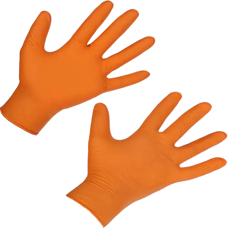KERBL Einmalhandschuh Nitril X-Grip - 50 Stk orange L Neue Kollektion
