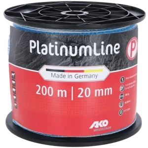 AKO Weidezaunband Platinum weiß/blau 20 mm / 200 m Online Kaufen