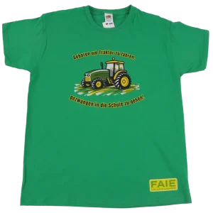 Begrenztes Angebot Kinder T-Shirt grün mit Traktor 104