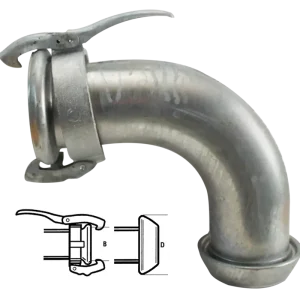Preiswert Rohrbogen 90° System Perrot mit Kugel und Becher inklusive Dichtring DN 108