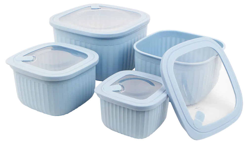Frischhaltedosen-Set 4-tlg. quadratisch, blau Sonderangebot
