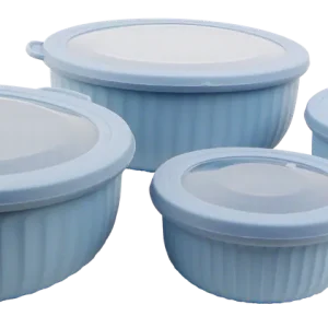 Frischhaltedosen-Set 4-tlg. rund, blau Bestpreis
