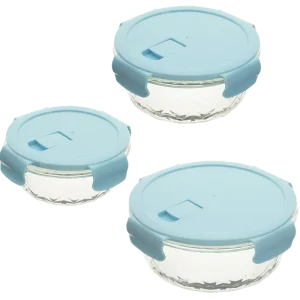 Echt Vorratsdosen rund aus Glas 3er Set