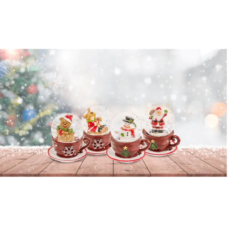 Schneekugel Weihnachtsfigur Neu
