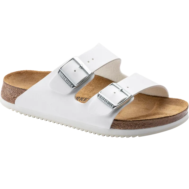 Direktkauf BIRKENSTOCK Hausschuh Kork Arizona weiß für schlanke und schmale Füße 36