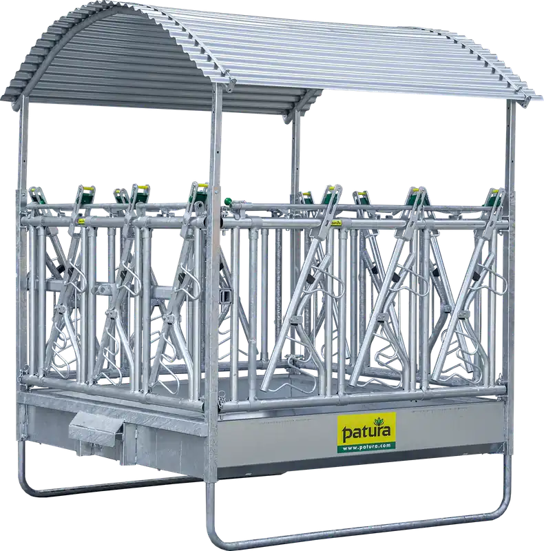 Patura Profi-Viereckraufe mit Sicherheits-Fangfressgitter Must-Have