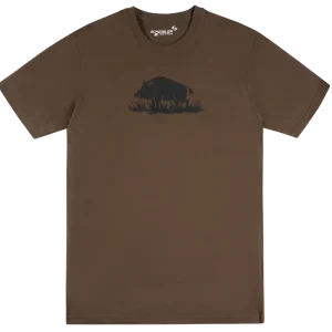 Kracherpreis SCHEIBLER WORK WEAR T-Shirt Jagd Wildschwein braun 3XL