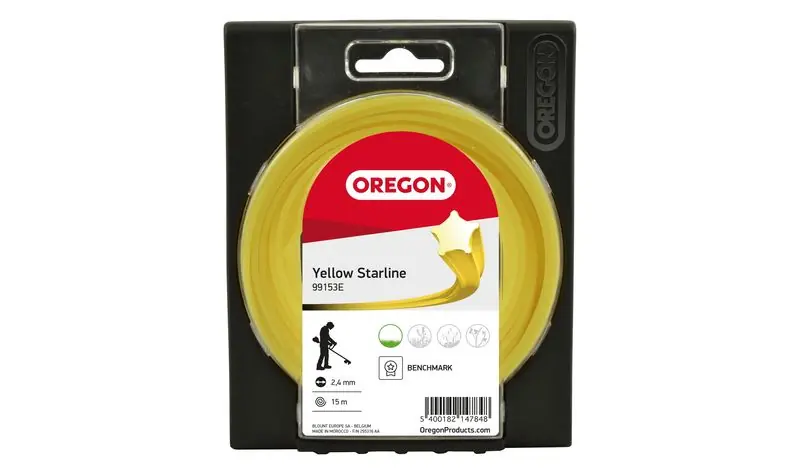 OREGON Mähfaden Nylonfaden Yellow 2,4 mm 15 Meter Bestseller