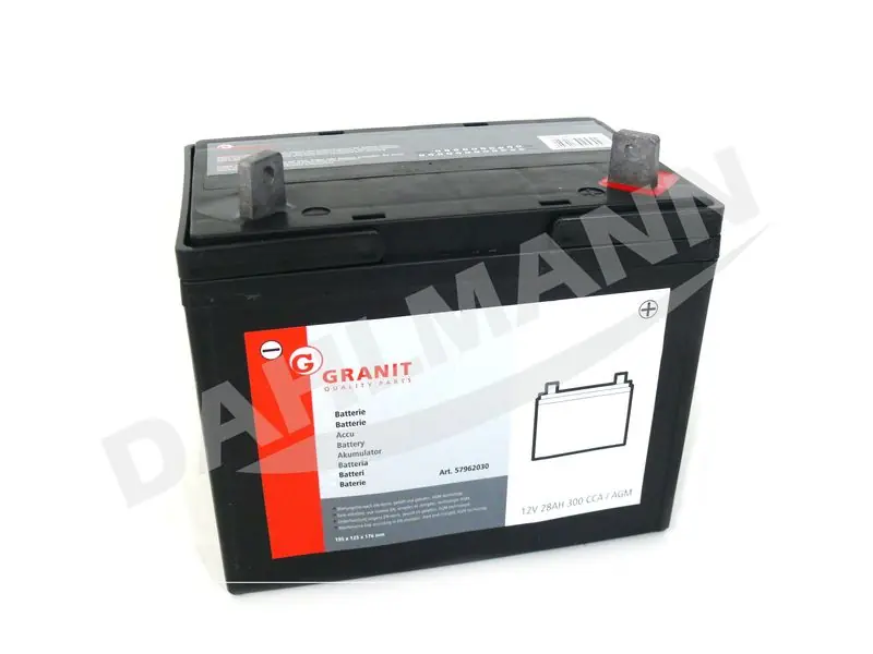 Zertifiziert Batterie Starterbatterie AGM 12 Volt 28 AH für HUSQVARNA Rasentraktor TS 142
