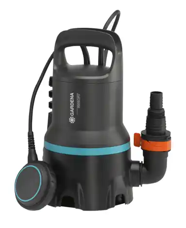 GARDENA Schmutzwasserpumpe Tauchpumpe 9000 300 Watt 9000l/h Markenware