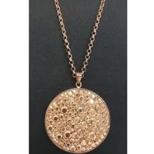 NOELANI Kette Crystal Splash Swarovski Kristalle 80cm Messing rosevergoldet Sonderaktion