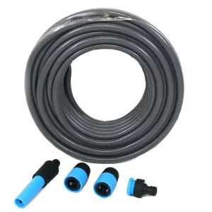 Neu Gartenschlauch Set mit Zubehör 5-tlg. 13mm 1/2" 20 Meter Anti-Algen Beschichtung