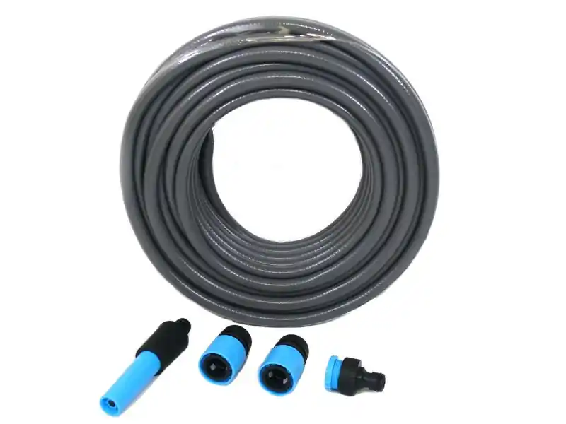 Neu Gartenschlauch Set mit Zubehör 5-tlg. 13mm 1/2" 20 Meter Anti-Algen Beschichtung