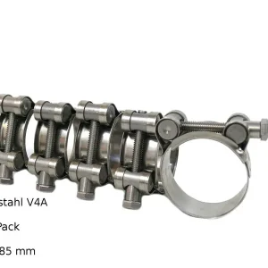 Sale Gelenkbolzenschelle Schlauchschellen Spannbereich wählbar Edelstahl V4A 5 Pack