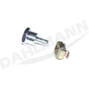 Aktuell Bundschraube und Mutter zum Auswurfkanal für CASTEL GARDEN Rasentraktor TCP 102