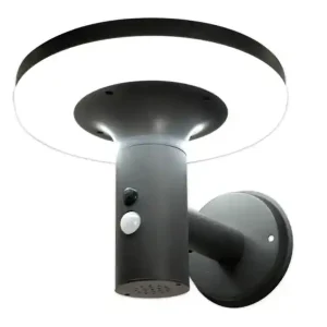 Heißes Angebot KYNAST Garden Solar LED Wandleuchte Anthrazit mit Bewegungsmelder Metall IP44