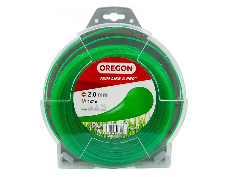 Letzte Chance Oregon 69-358-GR Green Line Nylonfaden Rundfaden Mähfaden 2,0 mm x 127 m