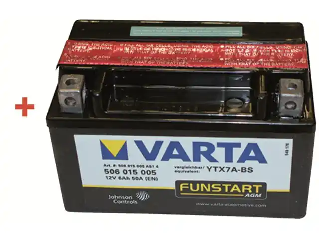 Neu Motorradbatterie 50615 12V 6AH