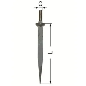 Günstig Eggenzinken M 14 gebogen L = 190 mm Vierkant