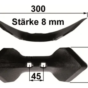 Rabatt Schare zu Blattfederzinken B=110mm S=8mm