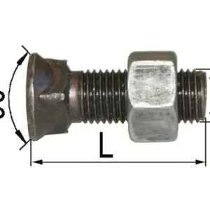 Direkt Vom Hersteller Pflugschraube= 52509 7/16 x 35, Vierkantansatz DIN 6006